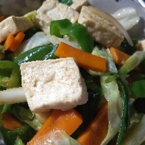 豆腐と野菜のチャンプル♫